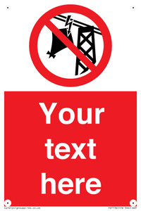 Custom prohibition do not fly kites near overhead electrical power lines